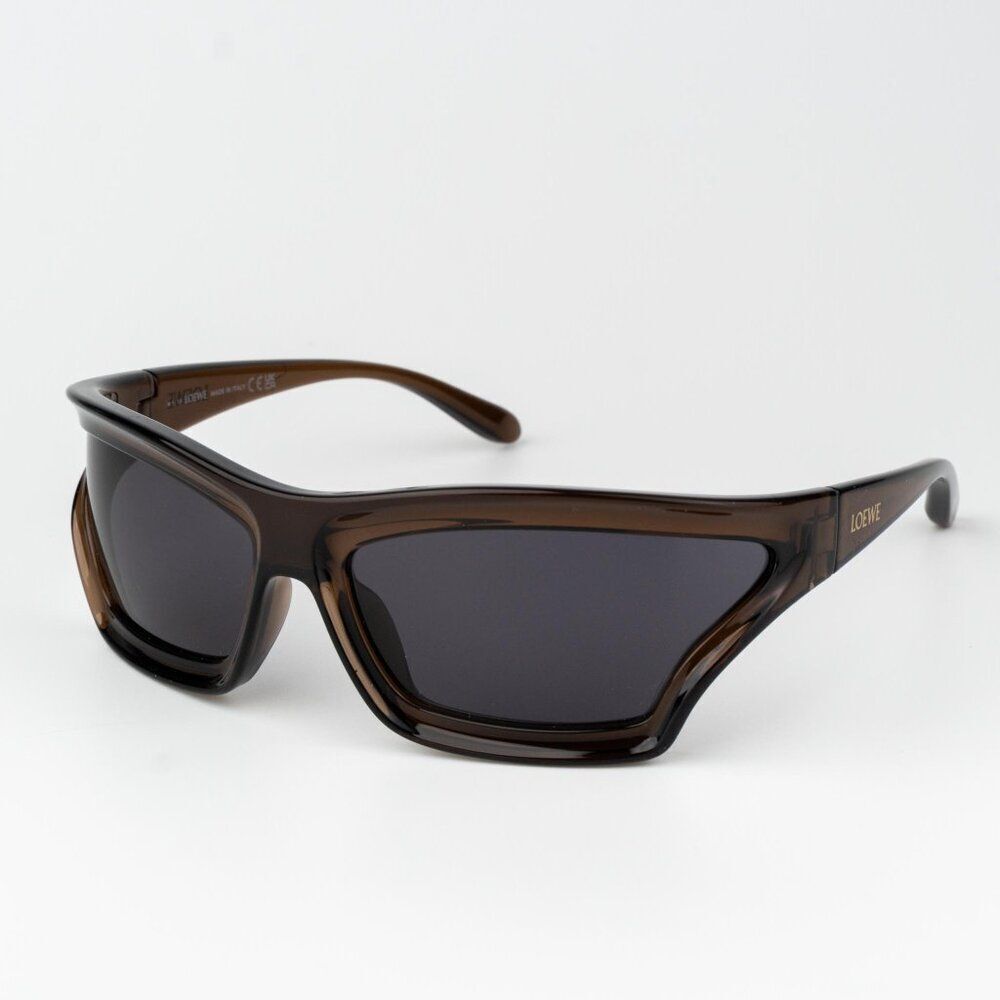 Loewe SIGNATURE Men Sunglasses Brown Grey Mask LW40143U 47A BRAND NEW